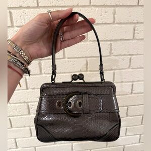 COACH 🩶 croc embossed leather